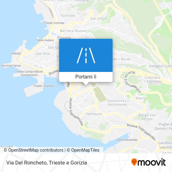 Mappa Via Del Roncheto