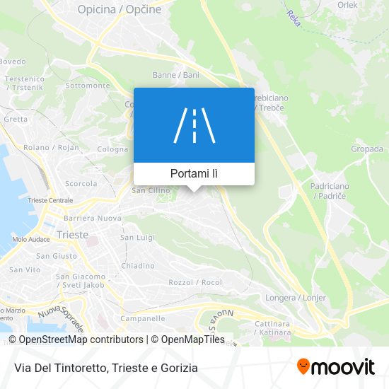 Mappa Via Del Tintoretto