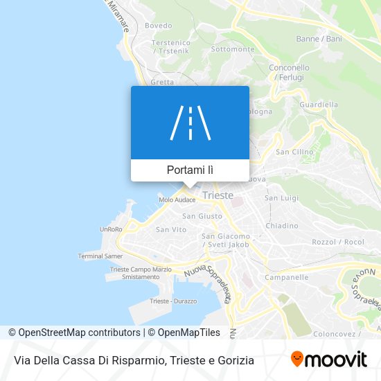 Mappa Via Della Cassa Di Risparmio