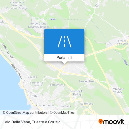 Mappa Via Della Vena