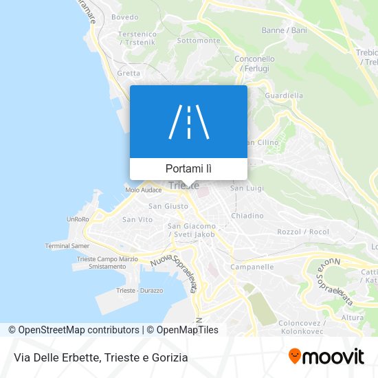 Mappa Via Delle Erbette