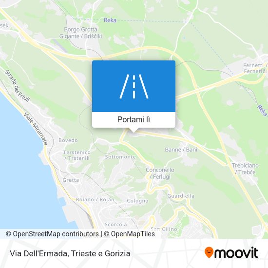 Mappa Via Dell'Ermada