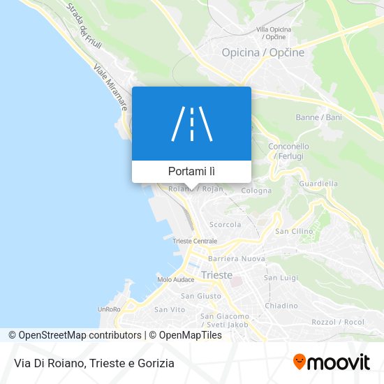 Mappa Via Di Roiano