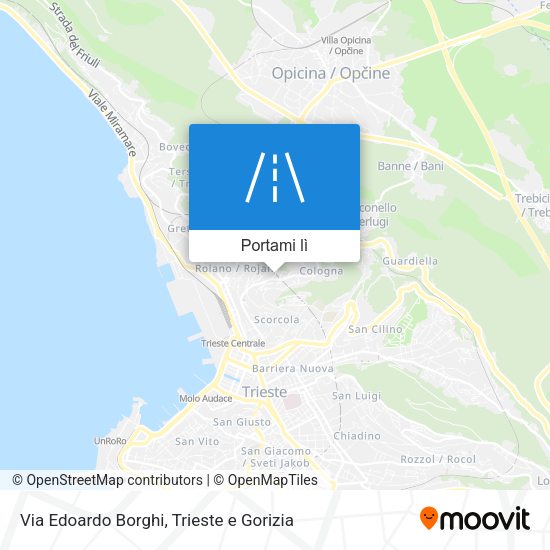 Mappa Via Edoardo Borghi