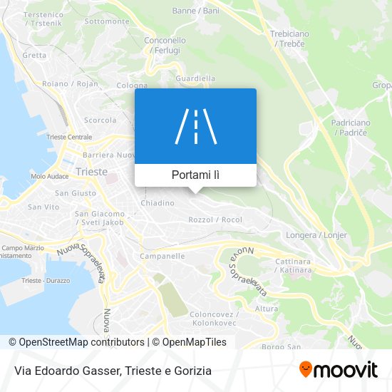 Mappa Via Edoardo Gasser