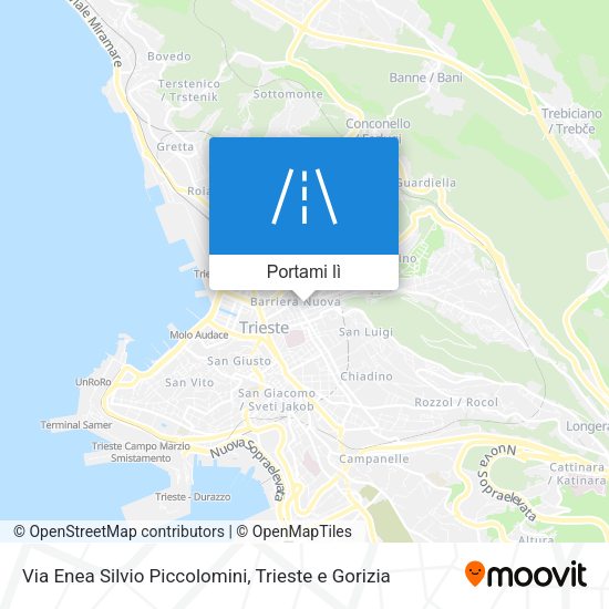 Mappa Via Enea Silvio Piccolomini