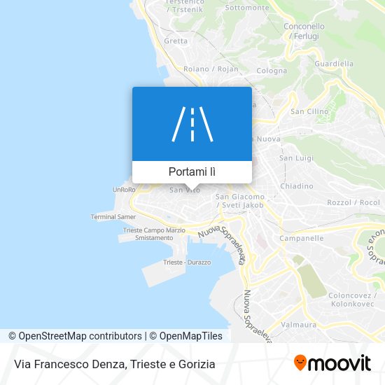 Mappa Via Francesco Denza