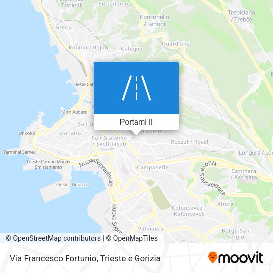 Mappa Via Francesco Fortunio