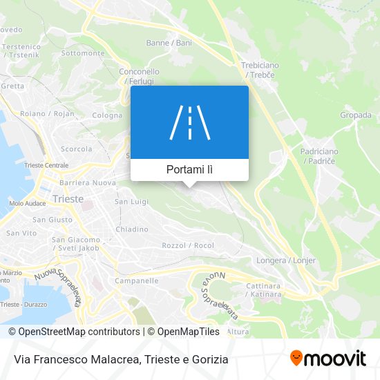 Mappa Via Francesco Malacrea