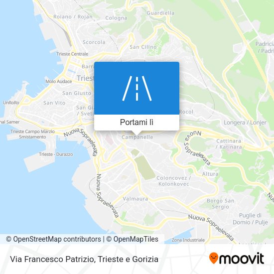 Mappa Via Francesco Patrizio