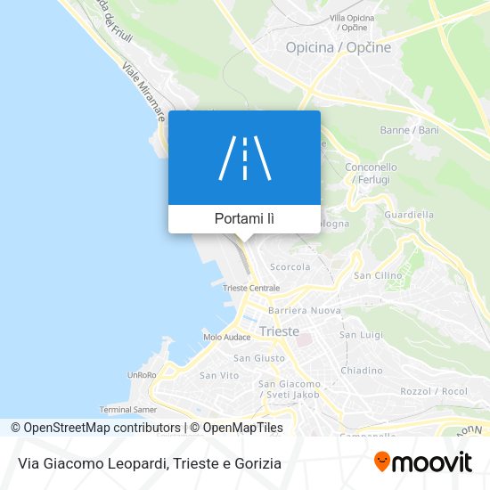 Mappa Via Giacomo Leopardi