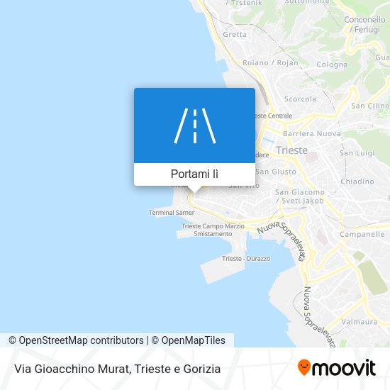 Mappa Via Gioacchino Murat