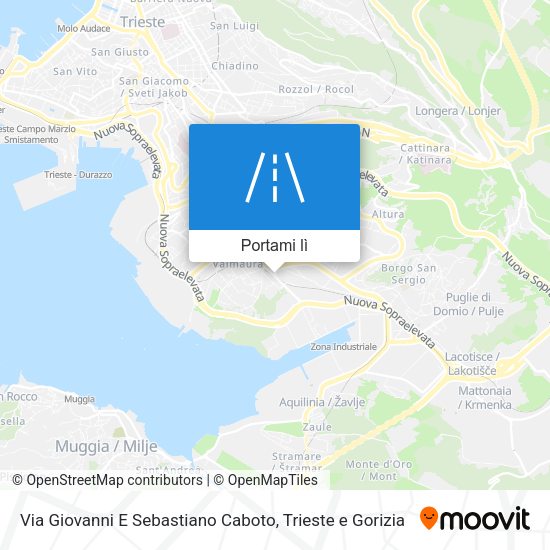 Mappa Via Giovanni E Sebastiano Caboto