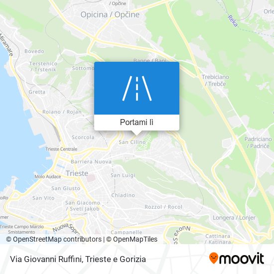 Mappa Via Giovanni Ruffini