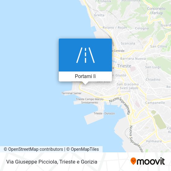 Mappa Via Giuseppe Picciola