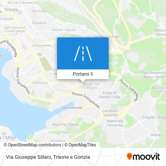 Mappa Via Giuseppe Sillani
