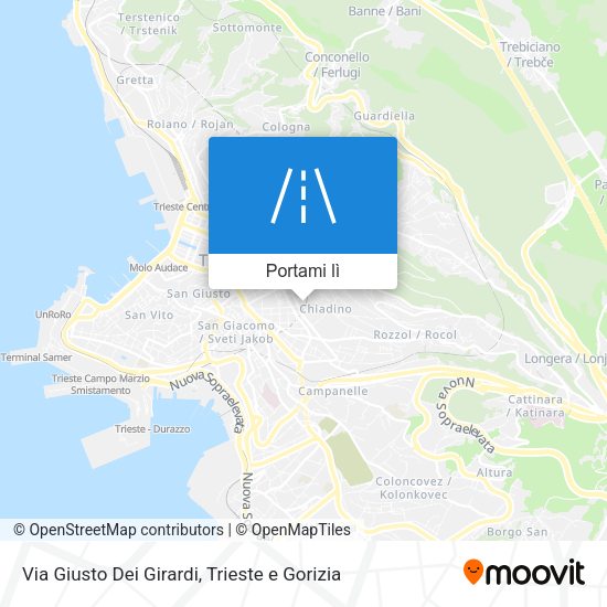 Mappa Via Giusto Dei Girardi