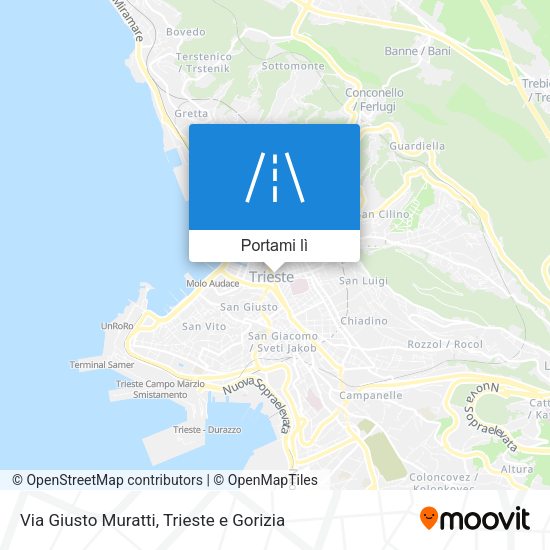 Mappa Via Giusto Muratti
