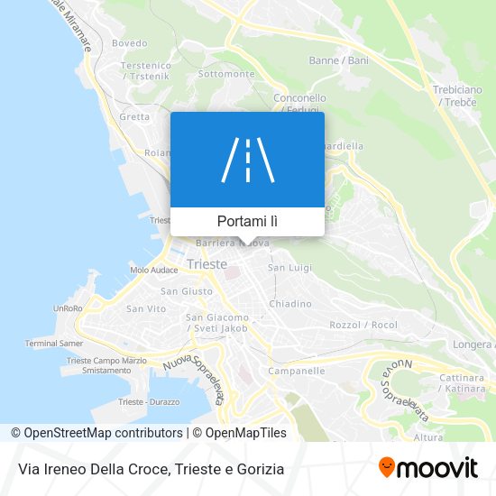 Mappa Via Ireneo Della Croce