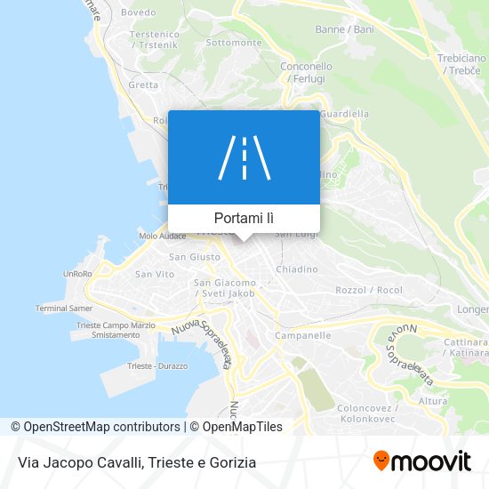 Mappa Via Jacopo Cavalli