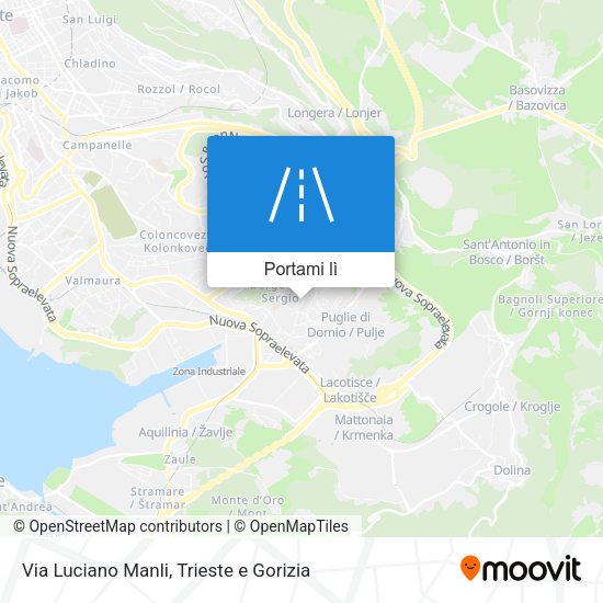 Mappa Via Luciano Manli