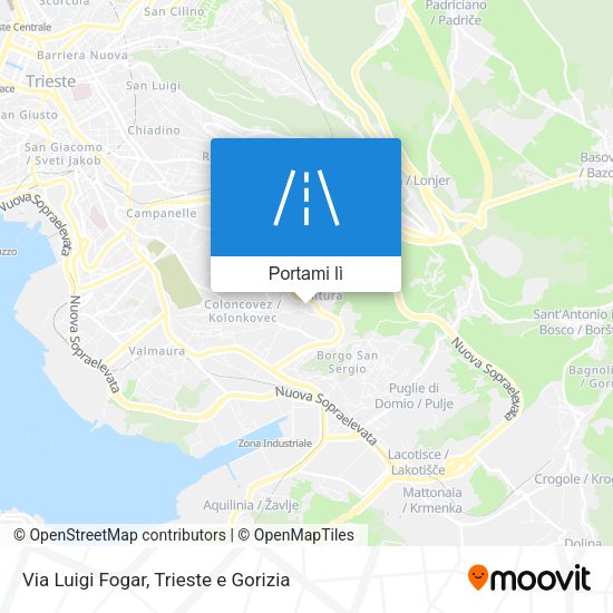 Mappa Via Luigi Fogar