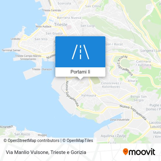 Mappa Via Manlio Vulsone