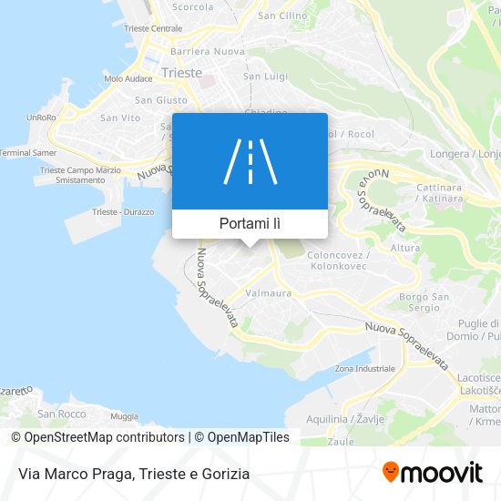 Mappa Via Marco Praga