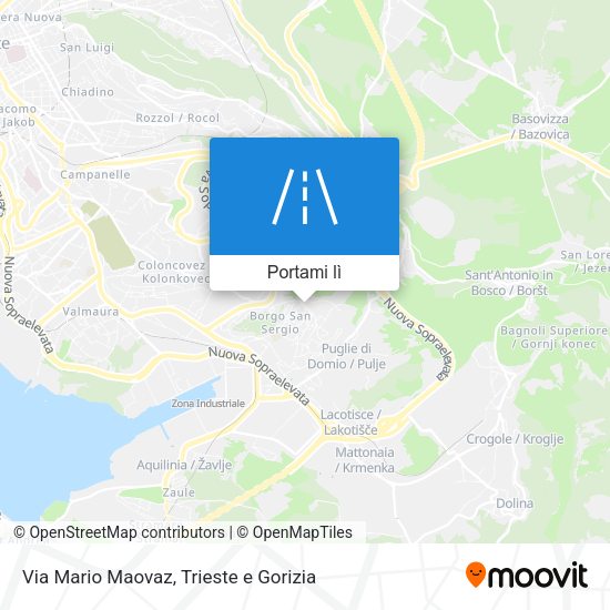 Mappa Via Mario Maovaz