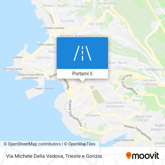 Mappa Via Michele Della Vedova