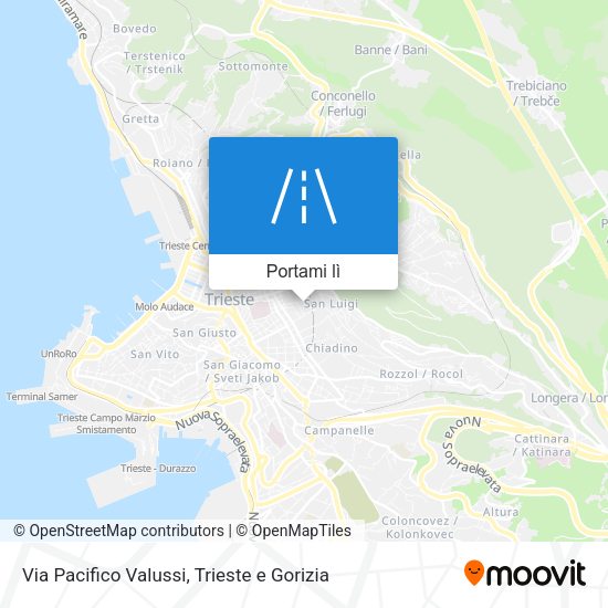 Mappa Via Pacifico Valussi