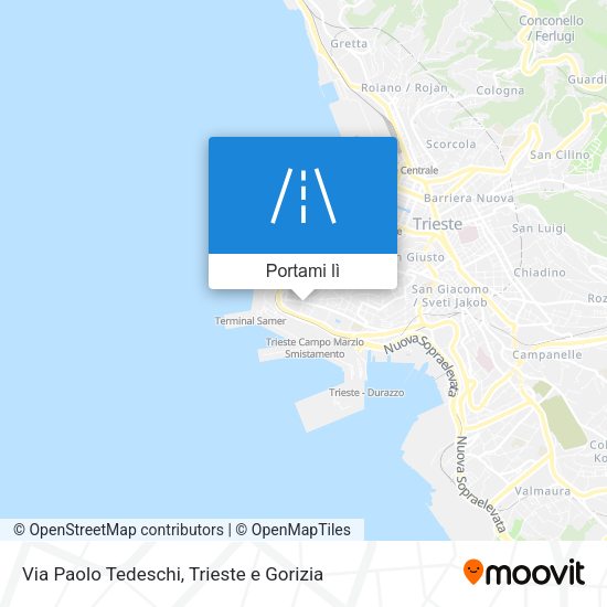 Mappa Via Paolo Tedeschi
