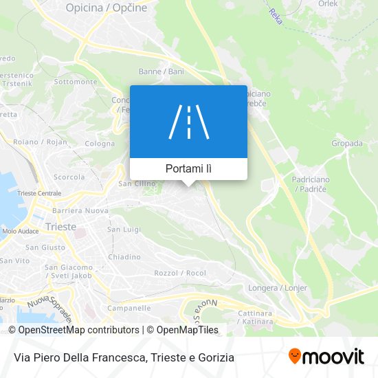 Mappa Via Piero Della Francesca