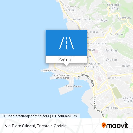 Mappa Via Piero Sticotti