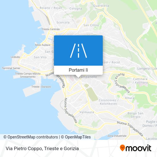 Mappa Via Pietro Coppo