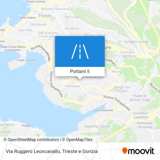 Mappa Via Ruggero Leoncavallo