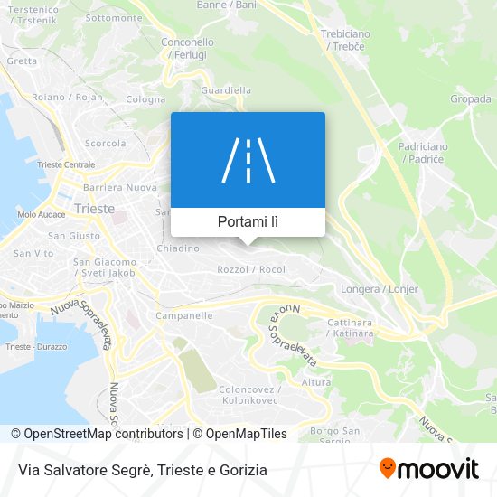 Mappa Via Salvatore Segrè