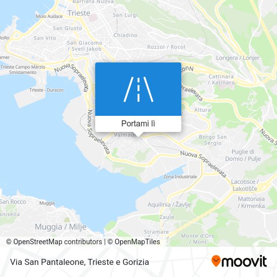 Mappa Via San Pantaleone