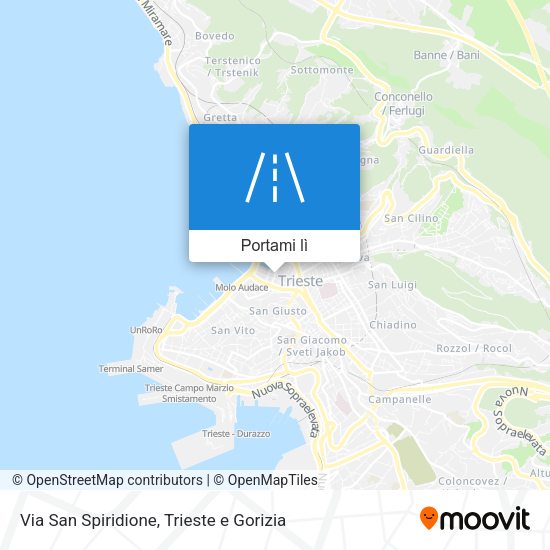Mappa Via San Spiridione