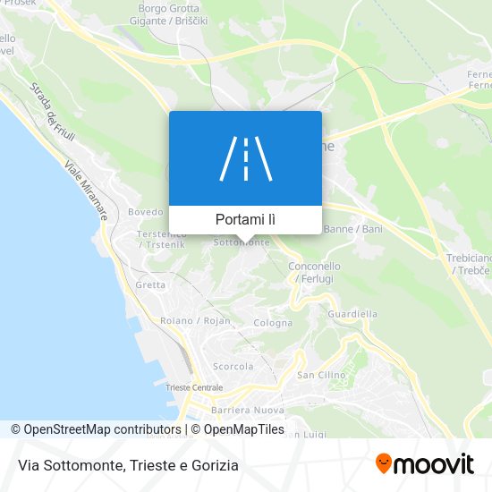 Mappa Via Sottomonte