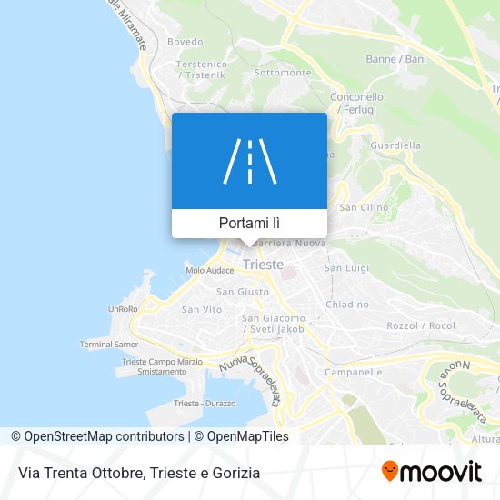 Mappa Via Trenta Ottobre