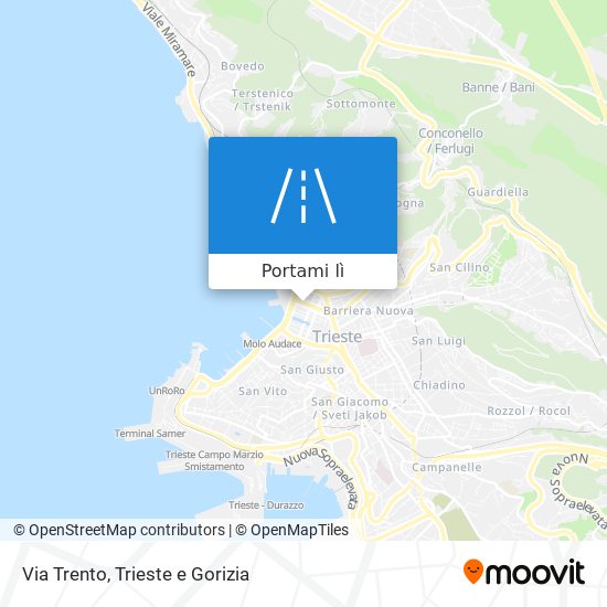 Mappa Via Trento