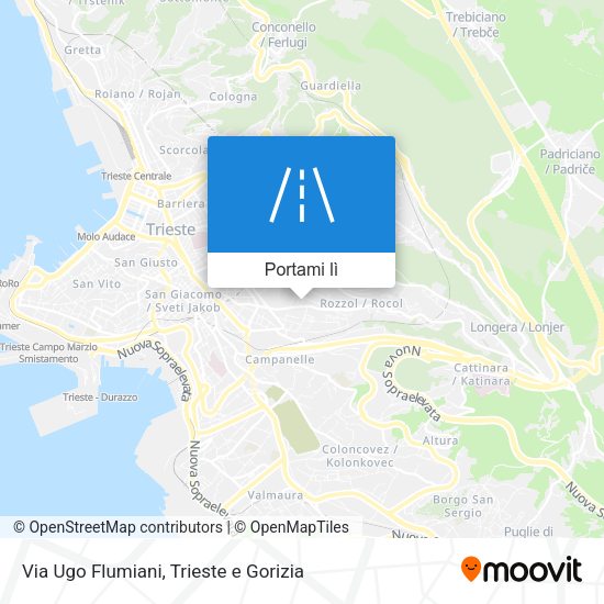 Mappa Via Ugo Flumiani