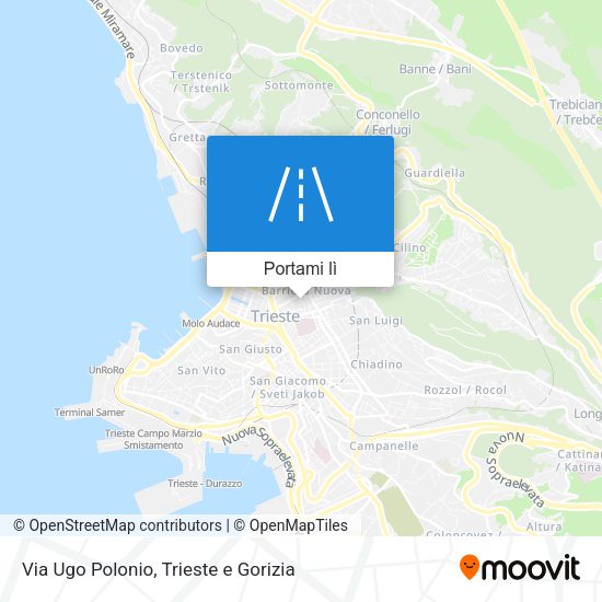 Mappa Via Ugo Polonio