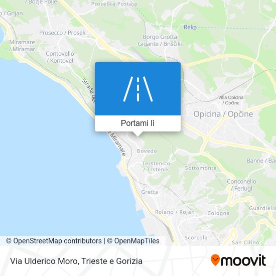 Mappa Via Ulderico Moro