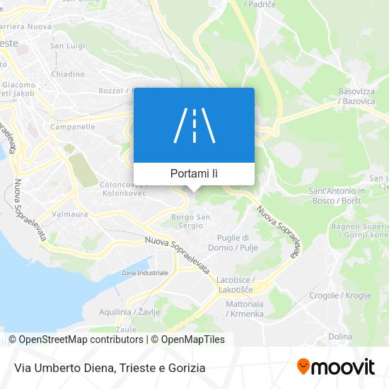 Mappa Via Umberto Diena