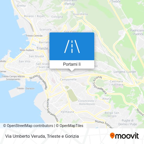 Mappa Via Umberto Veruda
