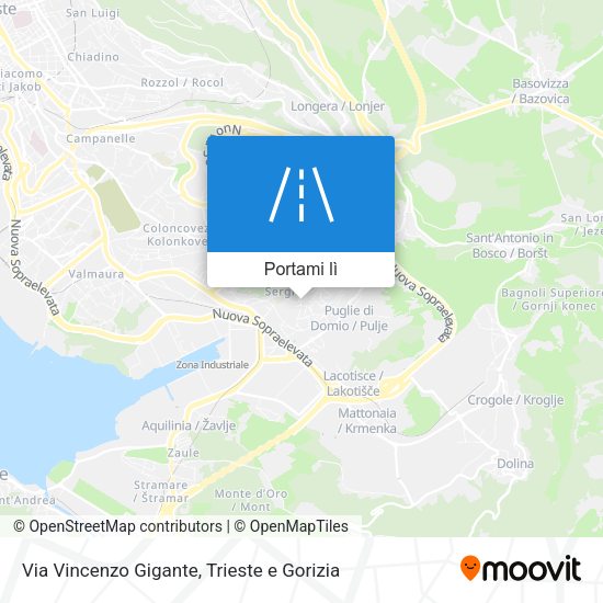 Mappa Via Vincenzo Gigante