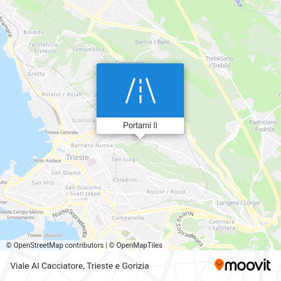 Mappa Viale Al Cacciatore