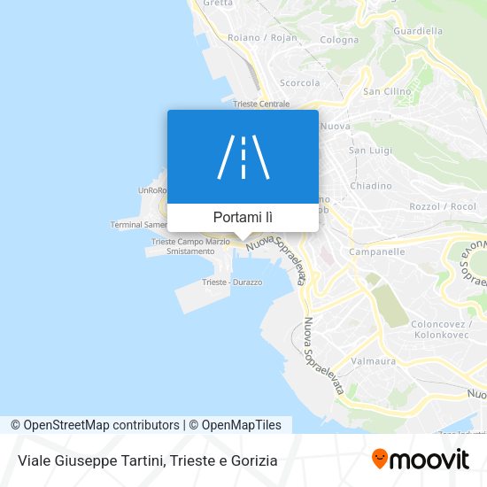 Mappa Viale Giuseppe Tartini